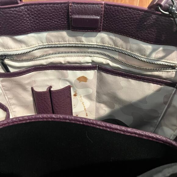 Dagne Dover Purple Tote Bag Purse - Picture 7 of 8